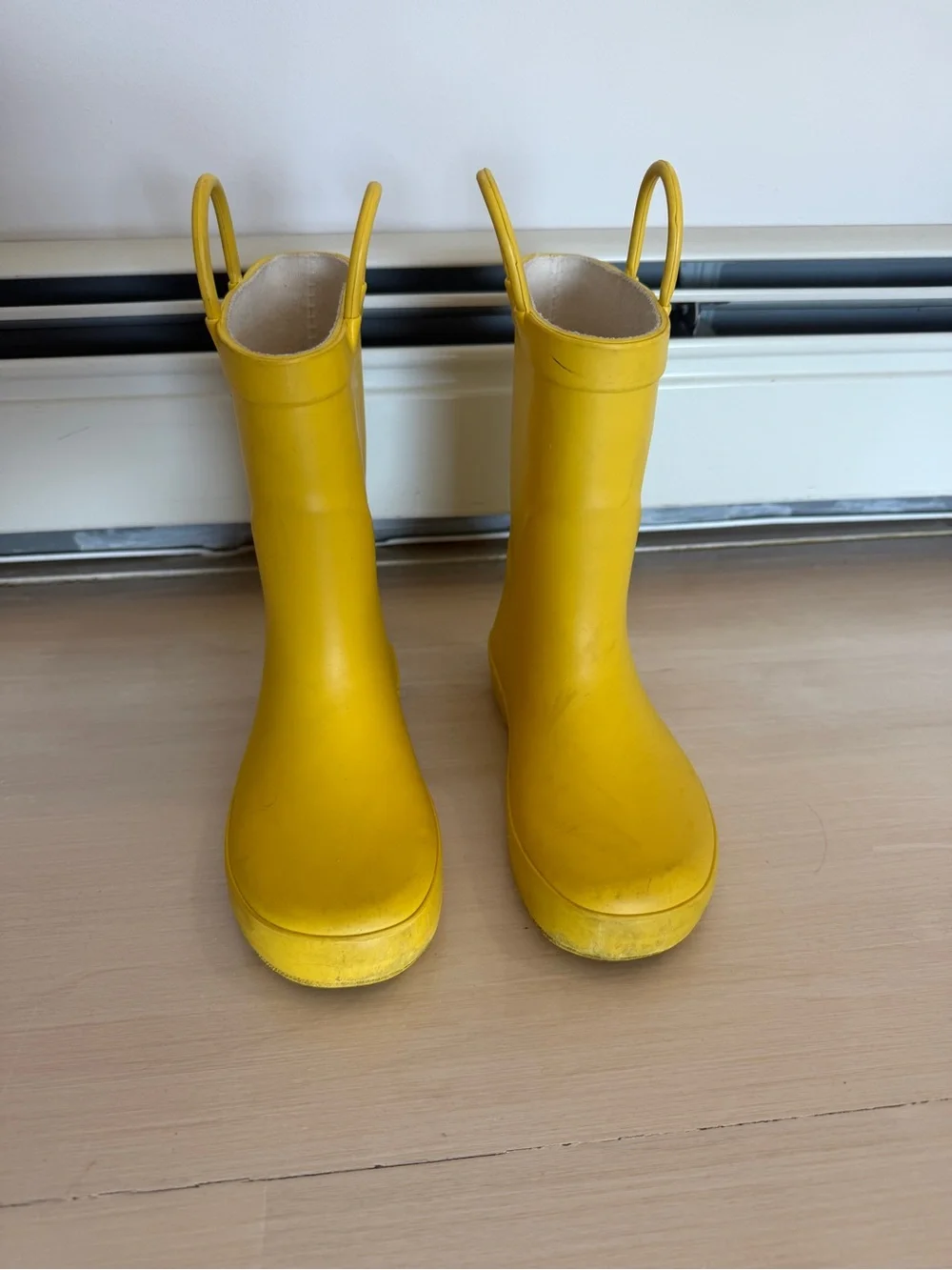 Bundle Two Pairs Boys Rainboots Size 11C Blue Yellow